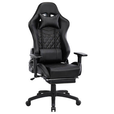 Inbox Zero Reclining Ergonomic Faux Leather Swiveling PC & Racing